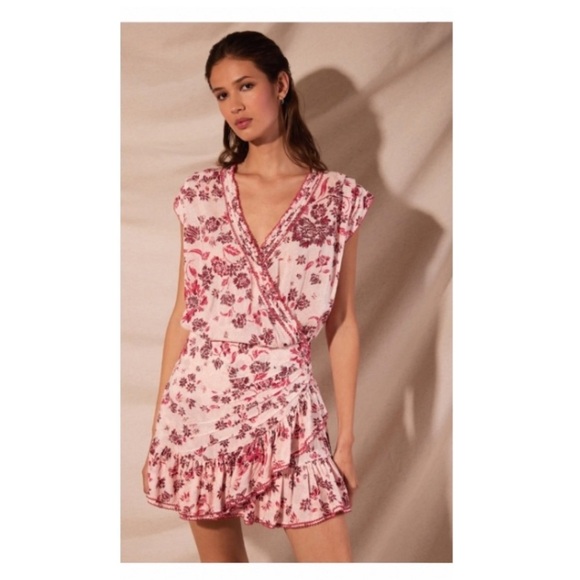 Poupette St. Barth Estelle Wrap Around Dress. - Picture 1 of 6